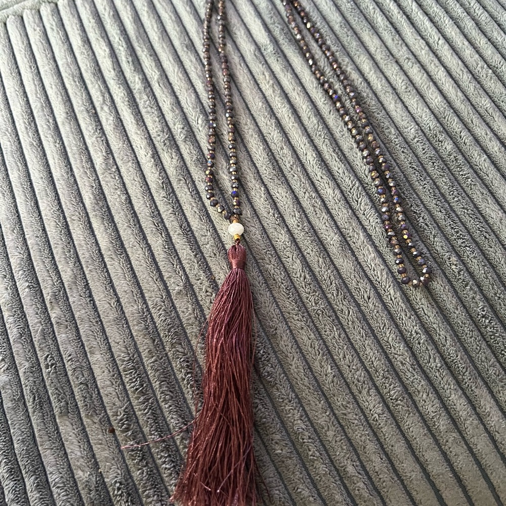 Beaded tassel Necklace